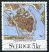 N°1641-1991-SUEDE-CARTE PLAN DE STOCKHOLM-5K 