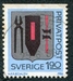 N°1368-1986-SUEDE-ARMOIRIES-HARJEDALEN-1K90 