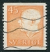N°0471-1961-SUEDE-GUSTAVE VI ADOLPHE-45O-ORANGE 