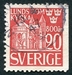 N°0320A-1946-SUEDE-CATHEDRALE DE LUND-20O-ROUGE 