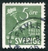 N°0313A-1945-SUEDE-TRICENTENAIRE 1ER JOURNAL SUEDOIS-5O 