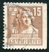N°0281A-1940-SUEDE-SCULPTEUR J.T.SERGEL-15O-BRUN CLAIR 
