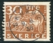 N°0240-1936-SUEDE-TRICENTENAIRE POSTE-MALLE-POSTE-30O 