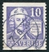 N°0247-1932-SUEDE-PHILOSOPHE E.SWEDENBORG-10O-VIOLET 