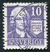 N°0247A-1932-SUEDE-PHILOSOPHE E.SWEDENBORG-10O-VIOLET 