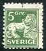 N°0123A-1920-SUEDE-LION DES VASA-5O-VERT  