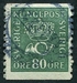 N°0144-1920-SUEDE-EMBLEME DE LA POSTE-80O-VERT FONCE 