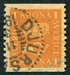 N°0145-1920-SUEDE-EMBLEME DE LA POSTE-1K-ORANGE 