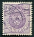 N°0075-1910-SUEDE-ARMOIRIES-4O-VIOLET 