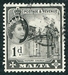 N°0241-1956-MALTE-EGLISE DE LA VICTOIRE-1P-NOIR 