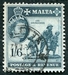 N°0250-1956-MALTE-STATUE LES GAVROCHES-1/6-BLEU VERT 