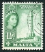 N°0242-1956-MALTE-MONUMENT DE LA GUERRE-1P1/2-VERT 