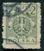 N°0219-1921-POLOGNE-AIGLE-2M-VERT 