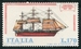 N°1312-1977-ITALIE-BATEAU-CORVETTE CARACCIOLO-170L 