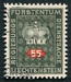 N°40-1950-LIECHSTENTEIN-55R-VERT NOIR ET ROUGE 
