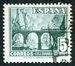 N°0780-1948-ESPAGNE-VIADUC DE PANCORBO-5P-VERT BLEU 