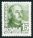 N°0765-1948-ESPAGNE-GENERAL FRANCO-15C-VERT 