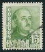 N°0765-1948-ESPAGNE-GENERAL FRANCO-15C-VERT 