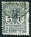 N°014-1932-BARCELONE-5C-VERT FONCE ET VERT 