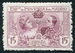 N°0237-1907-ESPAGNE-VICTORIA ET ALPHONSE XIII-15C-VIOLET 