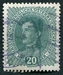 N°0163-1917-AUTRICHE-CHARLES 1ER-20H-VERT GRIS 