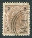 N°0047-1890-AUTRICHE-2K-BRUN JAUNE 