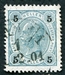 N°0068-1899-AUTRICHE-5H-VERT BLEU 