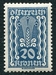 N°0263-1922-AUTRICHE-SYMBOLE AGRICULTURE-20K-BLEU GRIS 