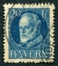 N°097-1914-BAVIERE-LOUIS III-20P-BLEU VERT 