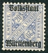 N°106-1919-WURTEMBERG-20P-BLEU- SANS GOMME 