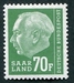 N°405-1957-SARRE-PRESIDENT HEUSS-70F-VERT JAUNE 