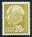 N°399-1957-SARRE-PRESIDENT HEUSS-20F-JAUNE OLIVE 