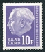 N°395-1957-SARRE-PRESIDENT HEUSS-10F-VIOLET 