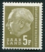 N°393-1957-SARRE-PRESIDENT HEUSS-5F-OLIVE CLAIR 