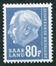 N°406-1957-SARRE-PRESIDENT HEUSS-80F-BLEU GRIS 