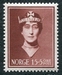 N°0196-1939-NORVEGE-REINE MAUD-15+5O-BRUN ROUGE 