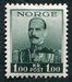 N°0183-1937-NORVEGE-HAAKON VII-1K-VERT FONCE 