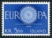 N°0302-1960-ISLANDE-EUROPA-5K50-BLEU 