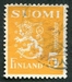 N°0294-1945-FINLANDE-LION-5M-JAUNE ORANGE 