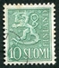 N°0412-1954-FINLANDE-LION-10M-VERT 