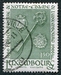 N°0680-1966-LUXEMBOURG-ARMES DE LUXEMBOURG-1F50-VERT 