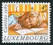 N°1088-1985-LUXEMBOURG-JEUNE FILLE DESSINANT-4F+1F 