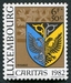 N°1014-1982-LUXEMBOURG-ARMOIRIES-FRISANGE-6F+50C 