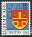 N°1017-1982-LUXEMBOURG-ARMOIRIES-HEINERSCHEID-35F+12F 