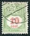 N°11-1922-LUXEMBOURG-10C-VERT ET ROUGE 