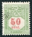 N°15-1922-LUXEMBOURG-50C-VERT ET ROUGE 
