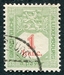 N°16-1922-LUXEMBOURG-1F-VERT ET ROUGE 