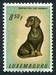 N°0598-1961-LUXEMBOURG-ANIMAUX-BASSET-8F50 