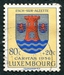 N°0521-1956-LUXEMBOURG-BLASON ESCH SUR ALZETTE-80C+20C 