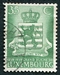 N°0312-1939-LUXEMBOURG-ARMOIRIES DU GRAND DUCHE-35C-VERT 